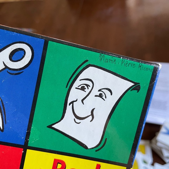 Vintage bord game rock paper scissors 1980s bilingual - Picture 2 of 2